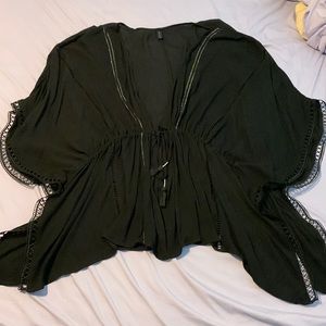 Lane Bryant bathing suit cover Up. Black. One size